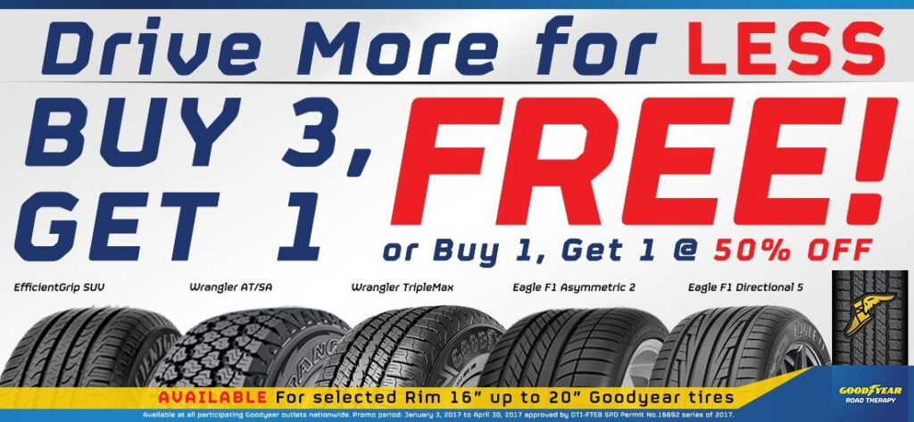 2022 Goodyear Buy 3 Tire Rebates