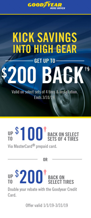 Goodyear 100 Dollar Rebate