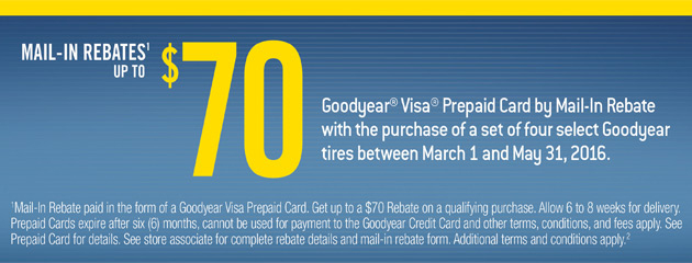 Goodyear Mail And Rebate