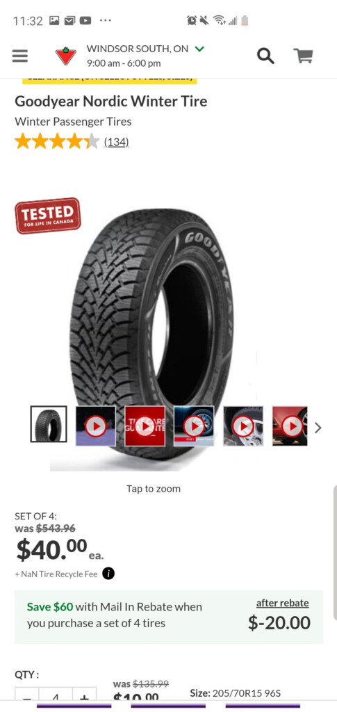 Goodyear Mail In Rebate Canadian Tire