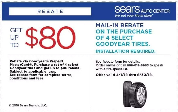 Sears Goodyear Tire Rebate