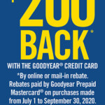 Use Goodyear Prepaid Rebate Cards For Credit Card