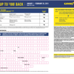 Goodyear Mail-in Rebate Terms